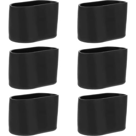 24 Pièces Couvre Pieds de Chaise en Silicone Antidérapants pour Meubles, Protection de Sol Solide et Housses Noires pour Pieds de Chaise en Intérieur (1/5)