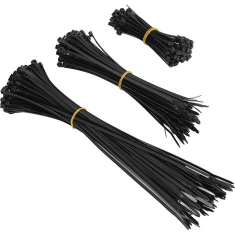 Lot de 300 attaches de câble en nylon autobloquantes, résistance de 18 kg, pour une utilisation intérieure et extérieure. (1/5)