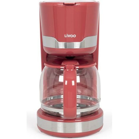 Cafetière filtre LIVOO Dod201rc 1,5 L 1000 W Rouge Chili 12-14 tasses (1/5)