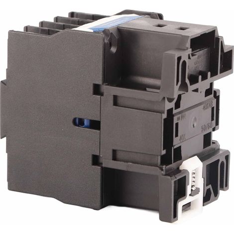 Contacteur AC110V tripolaire normalement ouvert, contacts argentés, montage sur rail DIN CJX2 2510 (1/5)