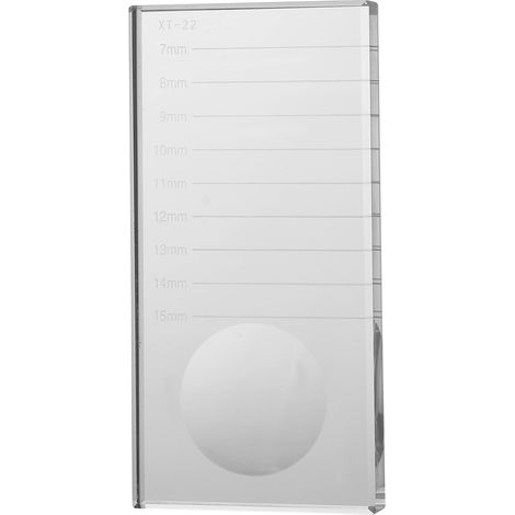 Lot verre rectangulaire pour colle à faux cils, séparateur adhésif, palette extension cils yeux (1/5)