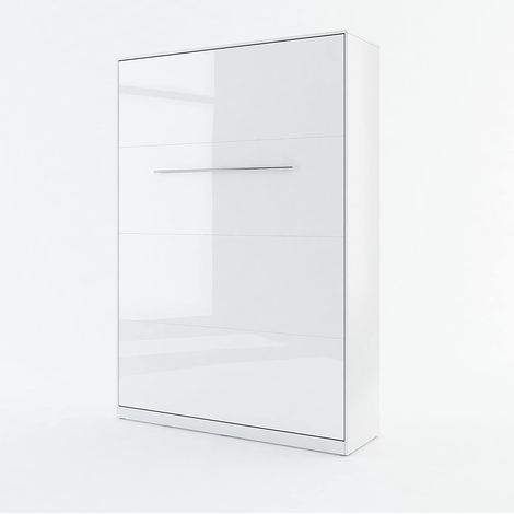 Lenart Schrankbett Wandbett Concept Pro CP01 140x200 vertikal weiß glanz