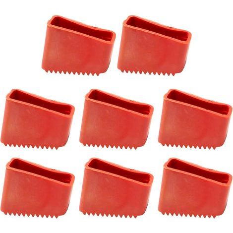 8 PCS Pied Escabeau 50x20 mm Embout Escabeau de Remplacement Couvre-Pieds D'échelle Antidérapants pour éChelles Télescopiques (1/5)