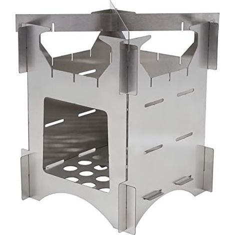 Poêle à bois pliant en titane pour camping et randonnée accessoire pour barbecue et pique nique réchaud nomade