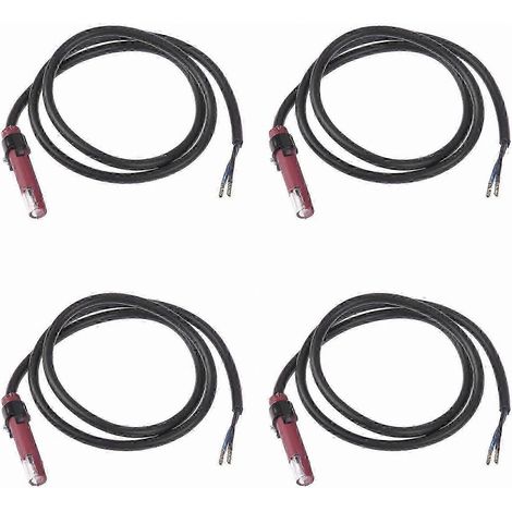 Compatible avec 4 photorésistances de détection de flamme rouge QRB1, tubes photoélectriques de détection de brûleur (1/5)
