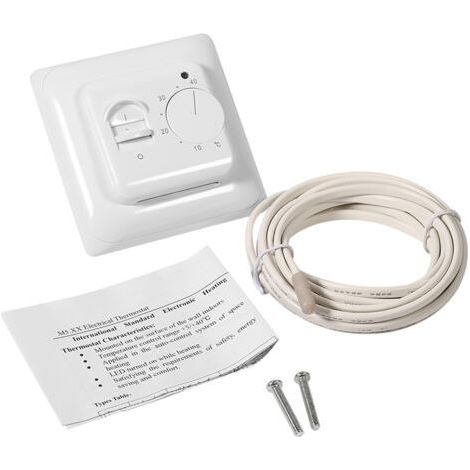 Room Floor Mechanical Manual Heating Thermostat Air Conditioning Temperature Control Switch 220V (1/5)