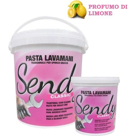 1 pezzo - NETTUNO SENDY CLASSIC Pasta lavamani tradizionale sgrassante marrone al limone 1000 ml