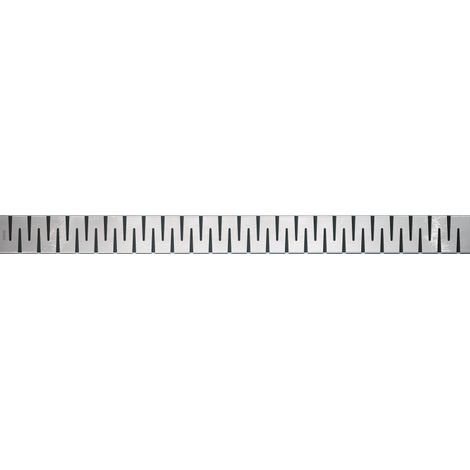 Griglia in acciaio inox lucidato per sistemi di drenaggio lineari APZ13 APZ23 755x76x40 (1/2)