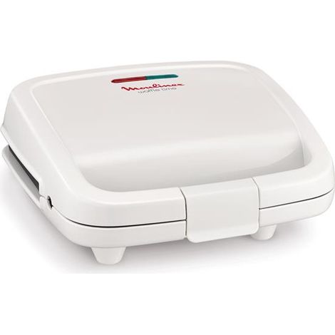 Gaufrier Waffle time-700 W-Plaques gaufres anti-adhésives- Rangement vertical - Blanc - MOULINEX (1/5)