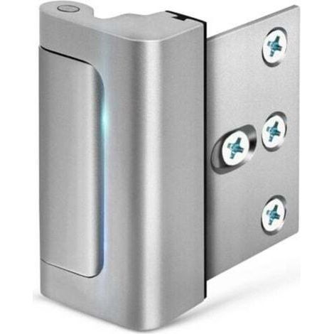 Serrure de sécurité pour porte intérieure – Renforcement anti-enfant avec butée de 7,5 cm, résistance 360 kg, fixation par 8 vis (1/5)