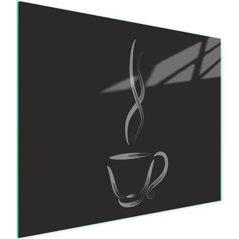 Glasschneidebrett 52x30 Kaffee