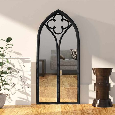 Miroir Noir 100x45 cm Fer pour utilisation à l'intérieur (1/5)