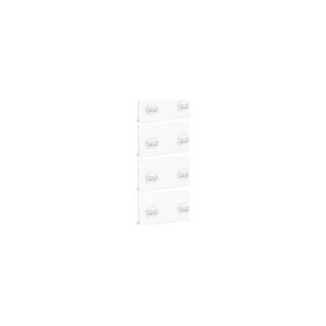 Juego de 4 ganchos adhesivos para estante de ducha, ganchos de pared transparentes para estante de baño, cesta de esquina, jabonera, inodoro - Crezuo