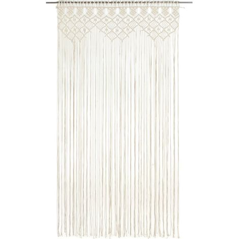 Maison Exclusive - Makramee Vorhang 140x240 cm Baumwolle