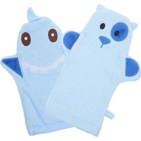 2Pcs Household Bathing Gloves Exfoliating Gloves Skin Cleaning Gloves Exfoliating Accessory (1/5)
