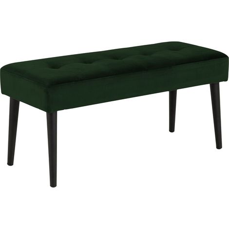 Banco tapizado Norsica 326, Verde oscuro