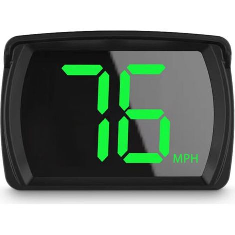 Affichage tête haute du compteur de vitesse numérique GPS MPH pour voitures et camions, installation facile, grand écran haute définition (1/5)