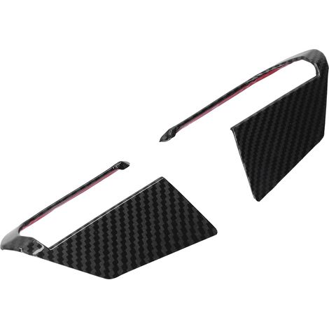 2-teiliges Set Lenkradabdeckungen für Mazda 3/Axela (2020), links und rechts, Carbonfaser-Optik, glänzend schwarz (1/5)