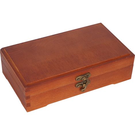 Boîte à Crayons en Bois Massif Antique pour Enfants - Rangement de Fournitures Scolaires (1/5)