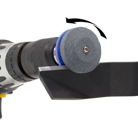 Wolf Lawn Mower Blade Sharpener, Drill Attachment 2-Pack, Mower Spade & Edger Blades (1/5)