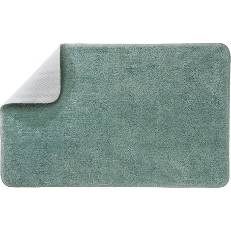 Tapis de bain uni 50x80 en polyester tilleul 50x80cm (1/3)