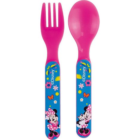 Ensemble Couverts (Fourchette, Cuillère) - Disney Minnie