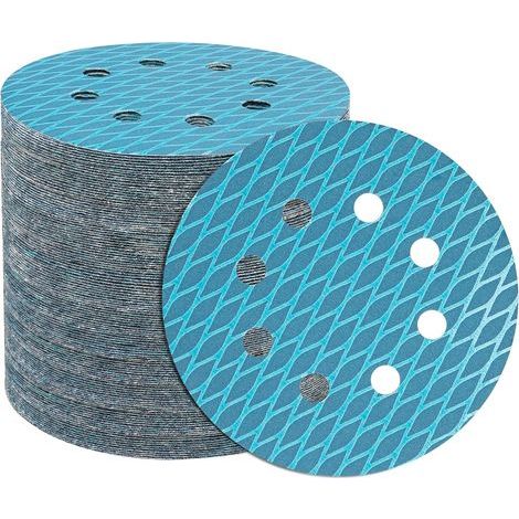 APEX 100-teiliges Set: 125 mm Schleifscheiben (Körnung 240) – Geeignet für Holzbearbeitung, Automobilindustrie und Eisenwaren. (1/5)