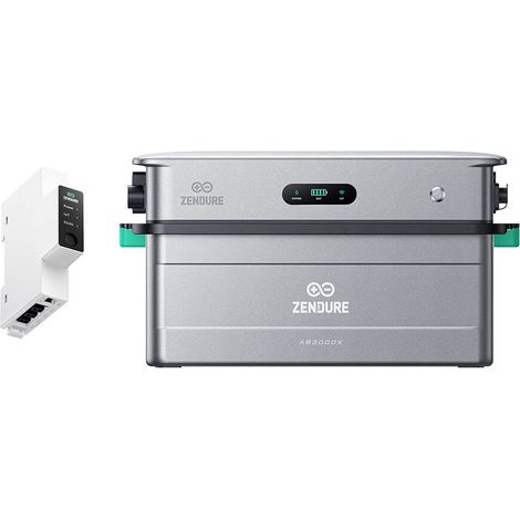 Zendure SolarFlow 2400AC, Gestion de Puissance Couplé IA AC Système, Gestion du Stockage d'Énergie Domestique, Entrée et Sortie 2400W, 17,28kwh Capacité Extenable, avec Batterie AB3000X, avec 3CT-S