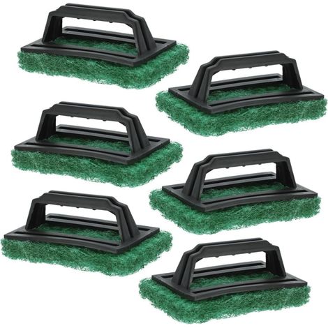 6pcs Brosses de Nettoyage pour Sérigraphie Vertes, Faciles à Tenir Manche, en PP et Éponge, Nettoyage Précis en Impression Écran (1/5)