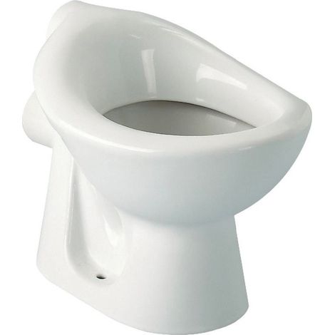 Porcher – Cuvette WC à poser Maternelle en porcelaine vitrifiée – Sortie horizontale Ø 85mm – Hauteur d’assise 30cm – Dimensions 40x30cm