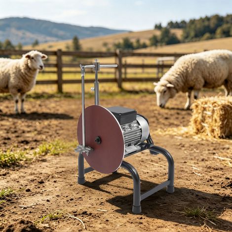 YISSALE - Affûteuse Électrique de Lames de Tondeuse à Mouton 550W 220V, Meuleuse pour Ciseaux de Tonte, 2800 tr/min, Disque 26cm, Prise EU, pour Ferme et Maison (1/5)