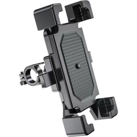 Support Téléphone Vélo - Amovible - 360° Rotation - PVC + Silicone - Universel pour Guidon 20-28mm Noir noir ACCESSOIRES VELO (1/4)