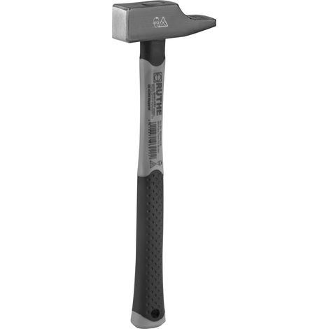 RUTHE Schlosserhammer 36 mm Französische Form mit Fiberglasstiel (1/2)
