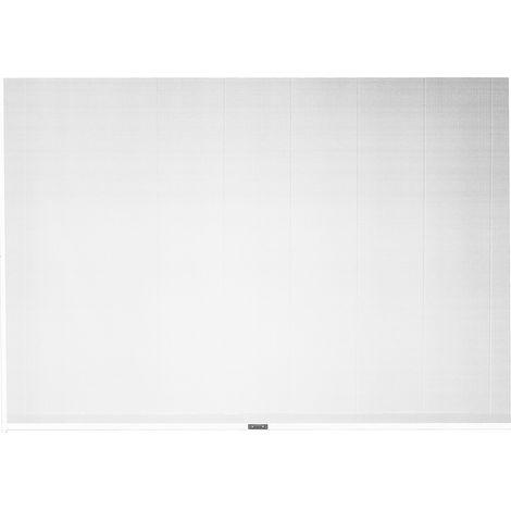 LATERALE 3 MT MANUALE IN TEXTILENE BIANCO CON PROFILO ALLUMINIO BIANCO