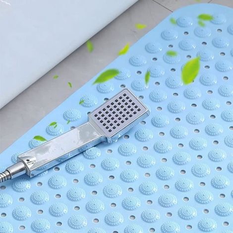 Blue,47x47 cm/18.5x18.5in Cresitch Tapis De Douche, Tapis De Baignoire AntidéRapant, Tapis Baignoire avec Ventouses, Tapis Douche (1/4)