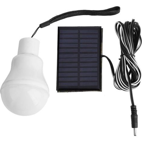 YMYNY 12 LED Ampoule à Énergie Solaire Portative de Lumière d'ampoule de LED avec Panneau Solaire pour Éclairage Extérieur Randonnée Camping Tente de Pêche (1/5)