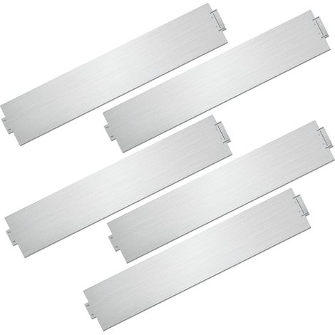 SWANEW Bordure de pelouse Bordure de jardin Galvanisé Durable Défense anti-limaces Métal Bordure de tonte 100x18cm 35m