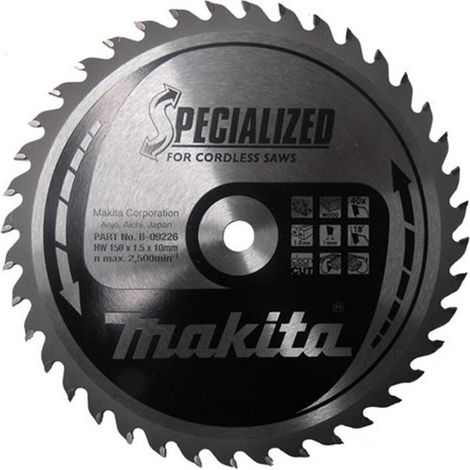 Makita Specialised Saw Blade 150mm X 10mm 40 Teeth B-09226