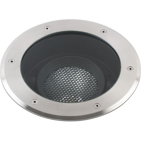 GEISER Bodeneinbauleuchte satinierter Edelstahl und schwarz matt von FARO 70306