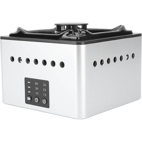 Rauchfreier Aschenbecher mit Luftreiniger, Negativ-Ionen-Technologie, USB-Ladefunktion, 8000-mAh-Akku und Rauchsensor für Zuhause, Büro und Bar, schwarz (1/5)