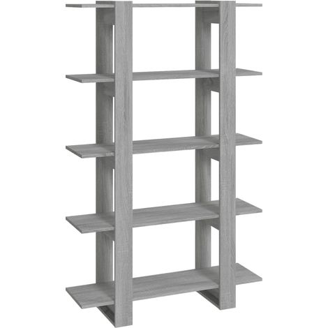 Maison Exclusive - Bücherregal/Raumteiler Grau Sonoma 100×30×160