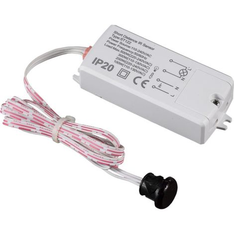 Sensor de movimiento infrarrojo V-TAC de 30° con activación por movimiento de corto alcance IP20 (1/5)