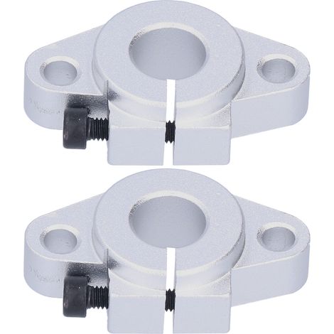 2 supports de guidage de rail linéaire SHF12 pour axe de rail linéaire horizontal de 12 mm de diamètre (1/5)