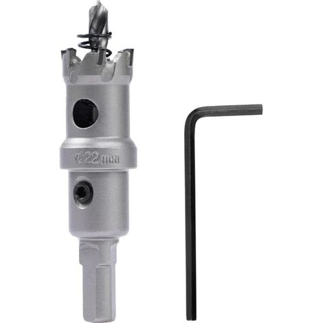Vtizikl Scie cloche bimétallique – 22 mm, métal dur, robuste, qualité industrielle, pour métal, bois, acier inoxydable, plastique, cuivre (1/4)
