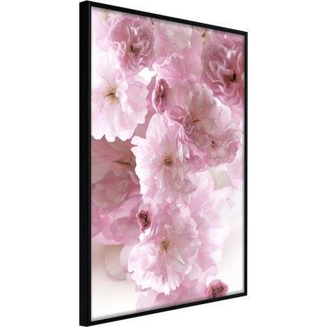 Affiche Murale Encadrée "Path Paved with Flowers" 21 x 30 cm Noir