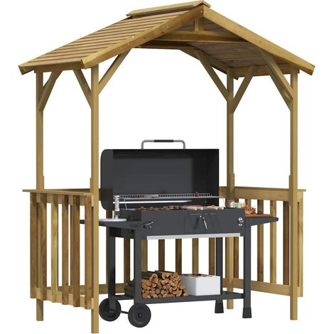 Maison Exclusive - Capanno per Barbecue 163,5x93x210 cm in Pino Impregnato