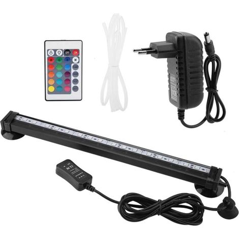 Lumière d'Aquarium LED Poisson Lampe Tube Etanche Aquarium Couleur Lumière Submersible d'Aquariophilie (31cm EU Plug) (1/5)
