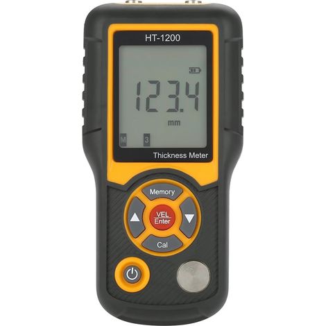 Mesureur d'épaisseur ultrasonique numérique LCD HT‑1200 : Jau de Mesure de précision de pla de 2 à 300 mm