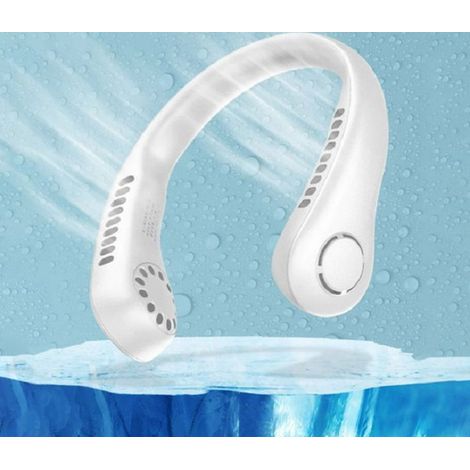 Ventilatore da collo portatile ricaricabile • Senza pale • Ventilatore per la testa • Ventilatore per il viso • Ventilatore per il collo • USB • Ventilatore USB • Raffreddamento • Raffreddamento del c