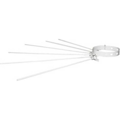10 x STENDIBIANCHERIA A RAGGIERA D 8/14 CM BIANCO
